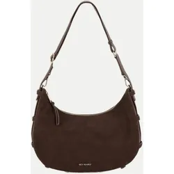 Handtasche Lifetime Sister Suede M Braun