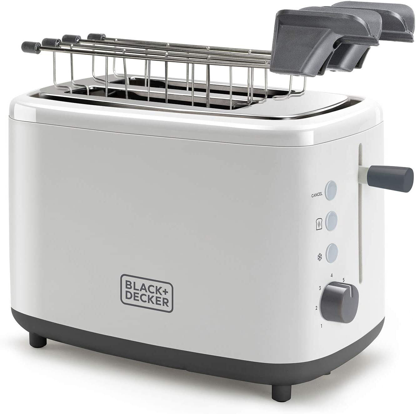 Black & Decker Bxtoa820e Tostapane 2 Fette Potenza 820 Watt 7 Livelli Di Tostatura Colore Bianco - Bxtoa820e