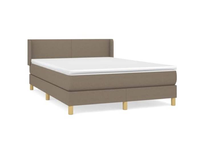 PUGYNBK Boxspringbett, 140 x 200 cm, mit Taschenfederkernmatratze Verstellbares Kopfteil, atmungsaktiver Teppich, mittlere Härte, inklusive Montageanleitung (evtl. nicht in deutscher Sprache)