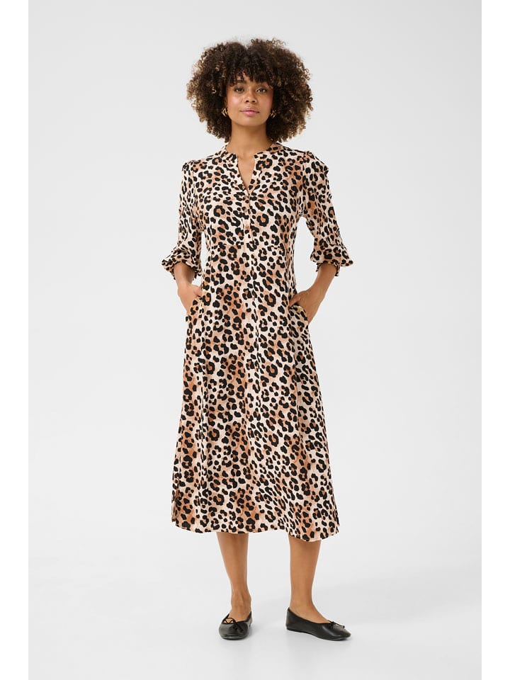 CULTURE Kleid in Beige - XXL
