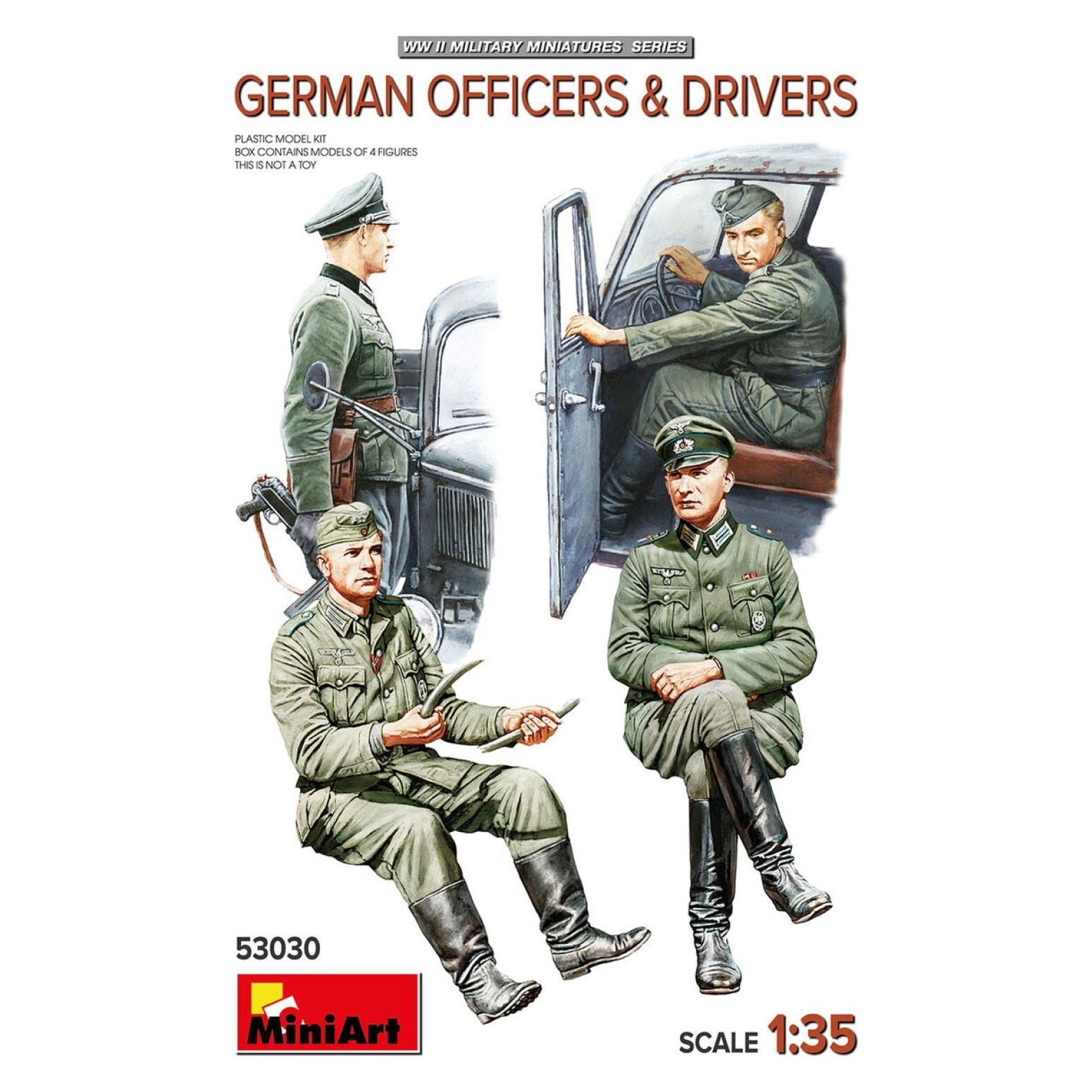 Mini art 1:35 Fig.-Set Dt. Kraftf.u.Offiziere (4) (550053030)