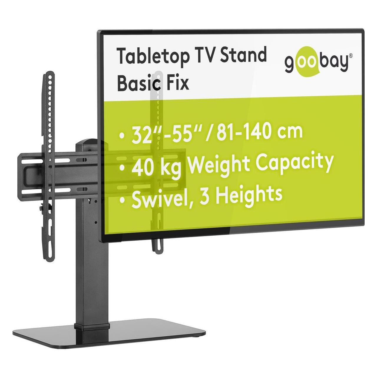 Goobay TV-Standfuss Basic Fix (40 kg, 32" - 55") (58524)