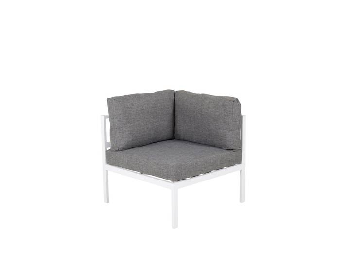 Loungesessel Sofi - Eckmodul mit Kissen für den Außenbereich - Braun - Luxusbetten24