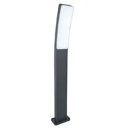 LED Außenstehleuchte Stehlampe Wegeleuchte Garten Dunkelgrau opal IP54 H 74 cm