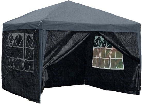 Famanu Pop Up Pavillon 2,5x2,5m - Wasserdicht, Grau