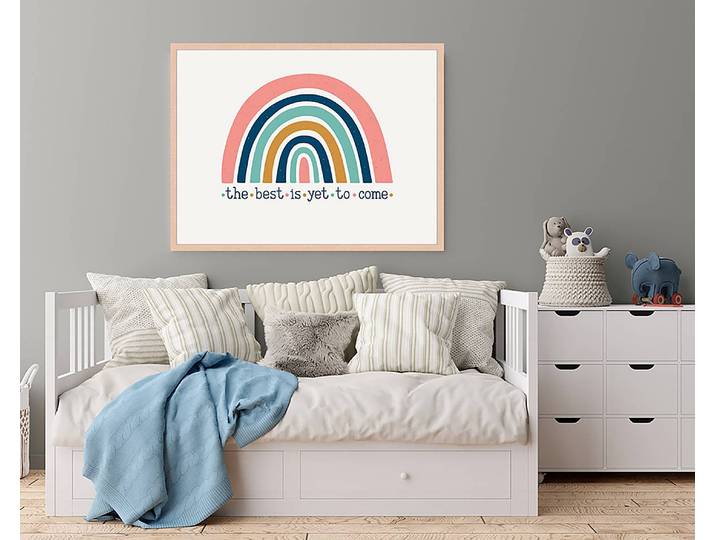 Tableau déco The Best Is Yet To Come 63 x 83cm Multicolore