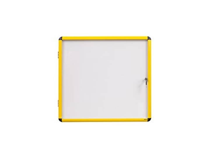 Bi-Office Schaukasten Ultrabrite - 12 x A4 - magnetisch, mit gelber Alurahmen