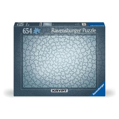 Ravensburger Puzzle 12000071 - Krypt Puzzle Silber - Puzzle mit 654 silbernen Teilen, tolle Herausforderung für Puzzle-Profis ab 14 Jahren