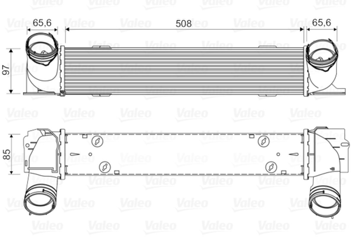 Ladeluftkühler VALEO 818553