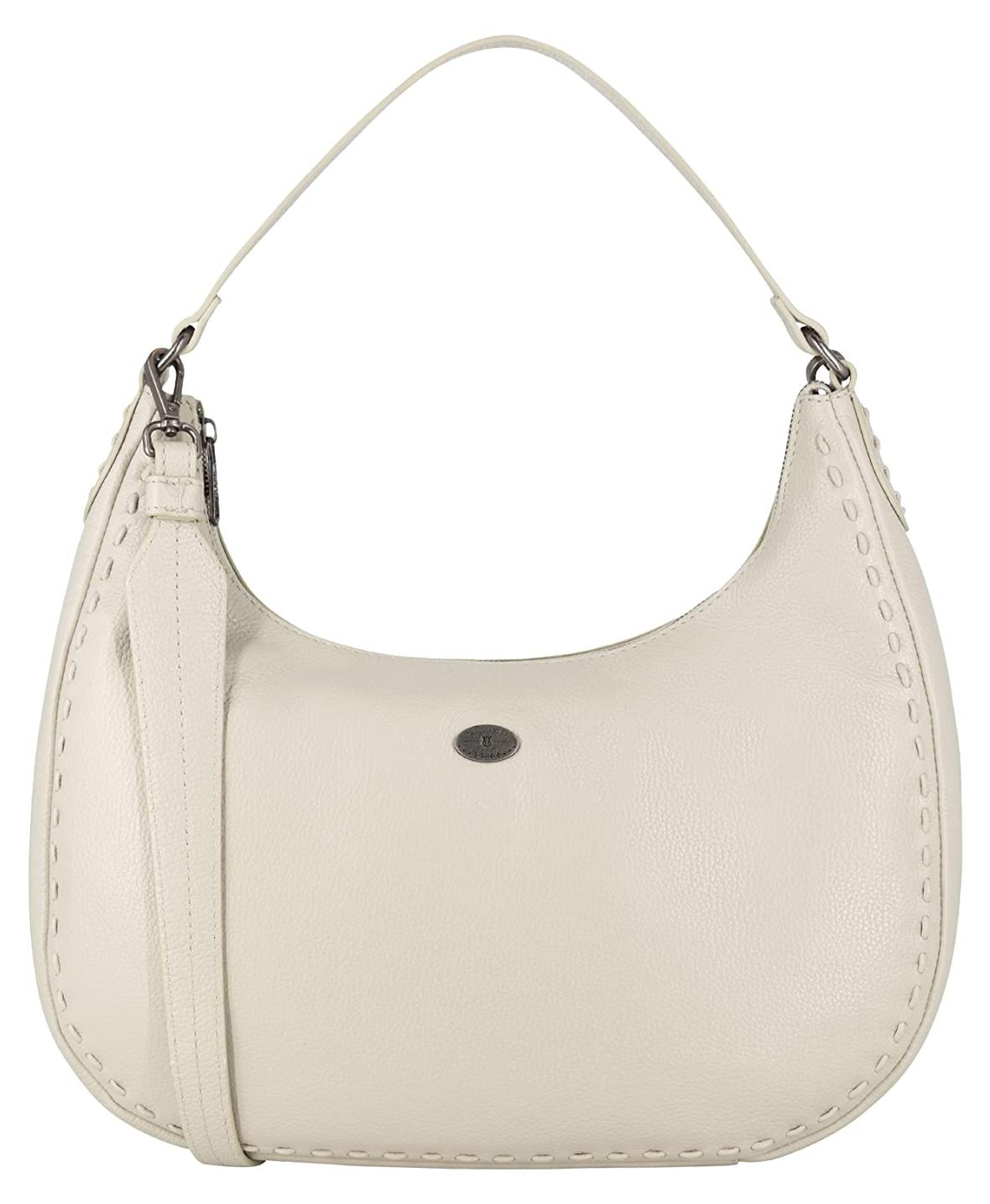 GRASSLAND Damen Schultertasche aus Leder 39327337-GR01, WOLLWEISS, onesize