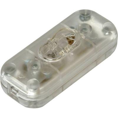 Kopp 191310089 Schnurschalter mit Zugentlastung Transparent 1 x Aus/Ein 2A 1St.