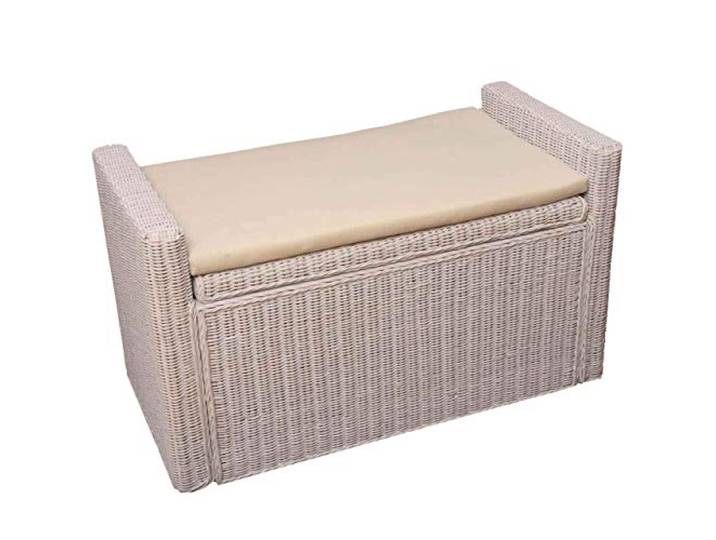 Mendler Sitzbank M92 88cm - weiß