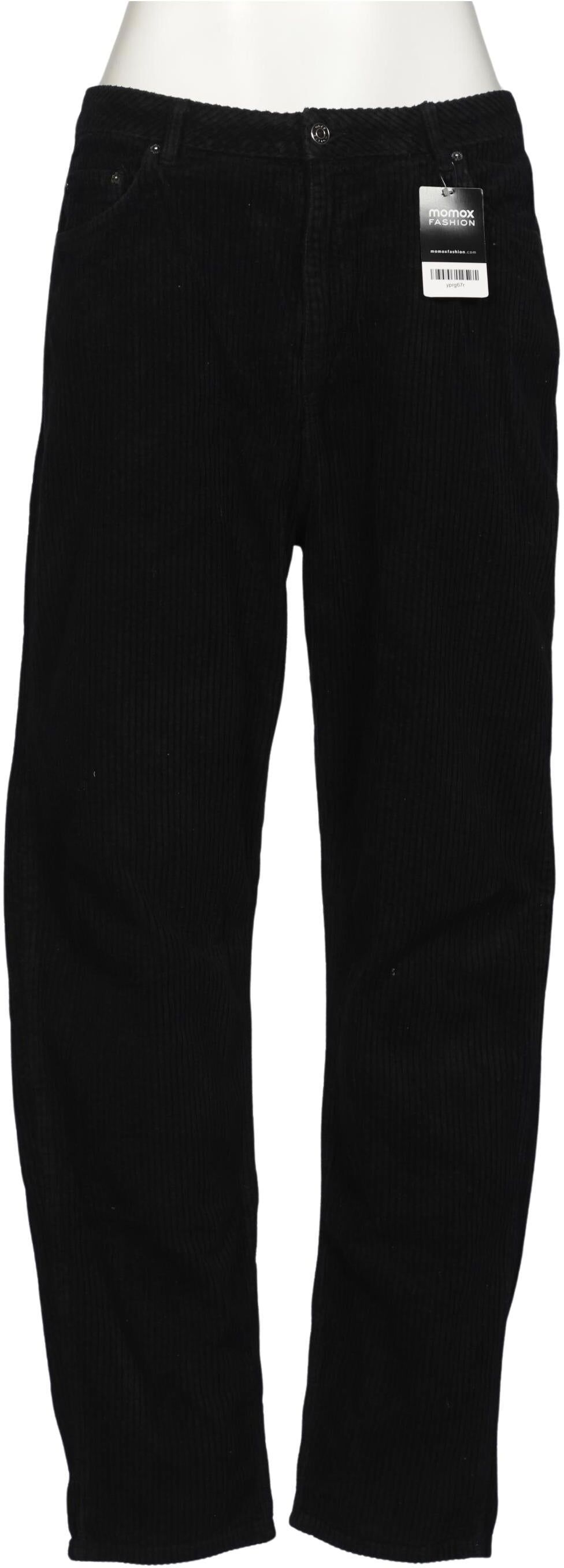 asos Damen Stoffhose, Schwarz, Gr. W34, Baumwolle - Second Hand