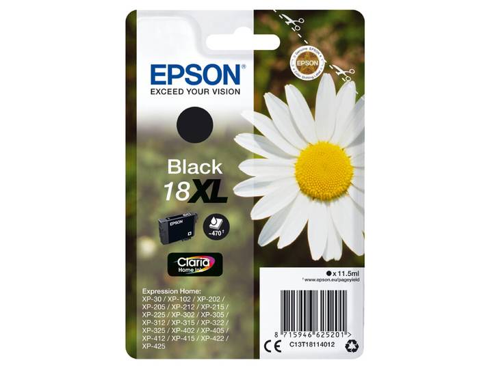 Epson Daisy Singlepack zwarte 18XL Claria Home inkt