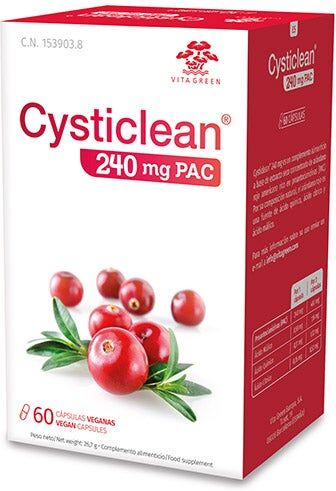CYSTICLEAN Cápsulas Con PAC Y Arándano Rojo