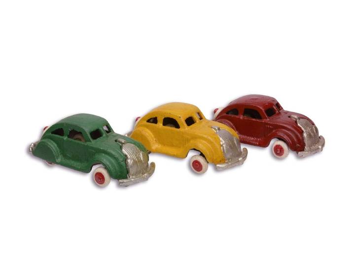Aubaho Dekoobjekt Ein Set aus 3 Modellautos aus Gusseisen Replikat Retro Design Dekorati
