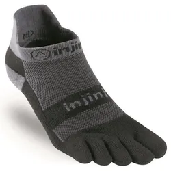 Injinji Unisex Run Midweight No-Show Socks schwarz