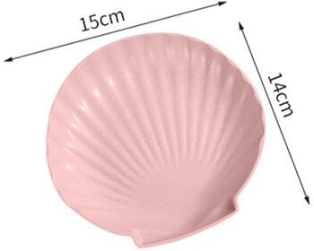ModernMart Nordic Snack & Bone Tray Set Modern Fruit And Table Serving Plates pink