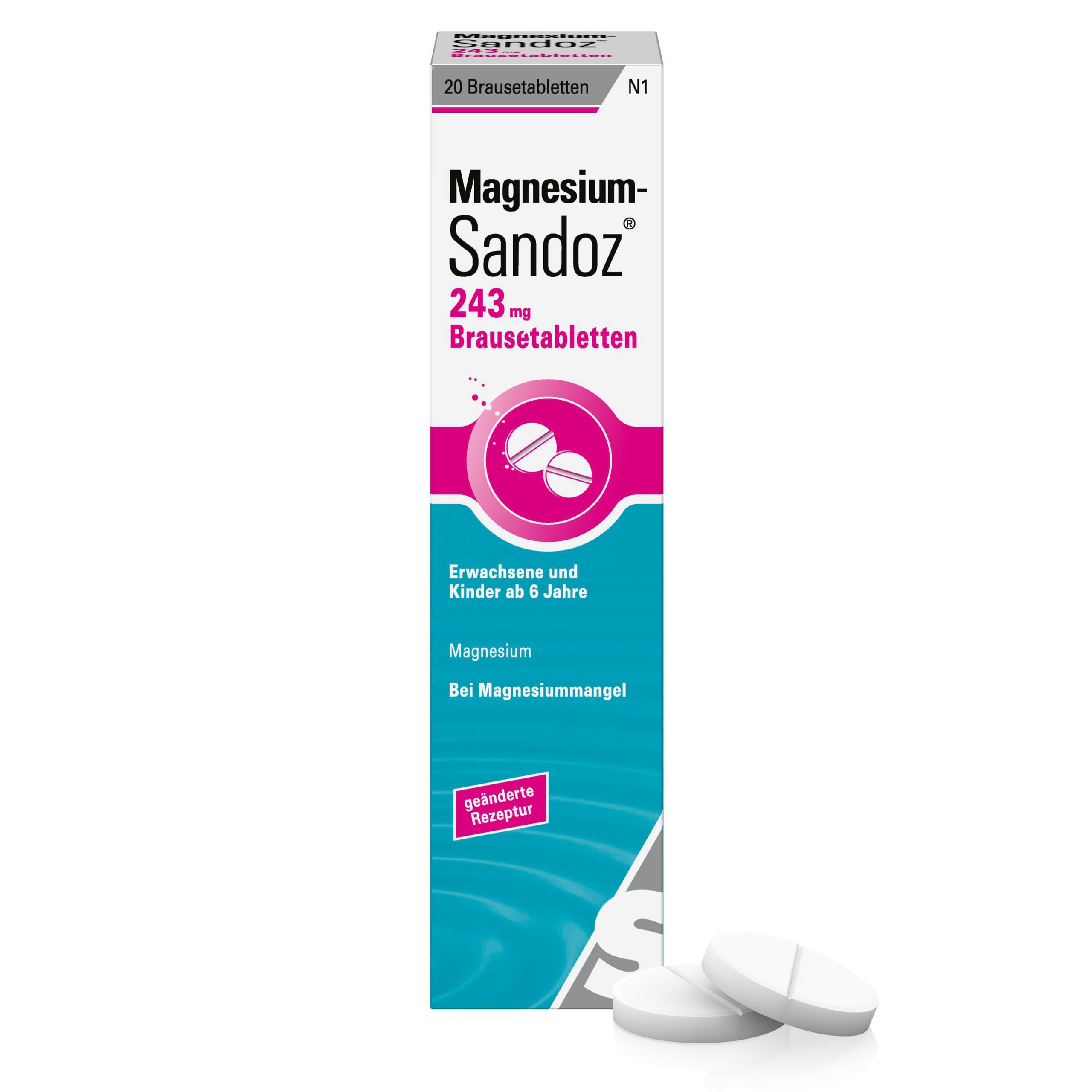 Magnesium Sandoz 243 mg Brausetabletten 20 St