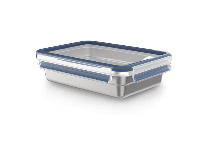 Tefal Boîte à lunch rectangulaire en acier inoxydable MasterSeal 1,2 L