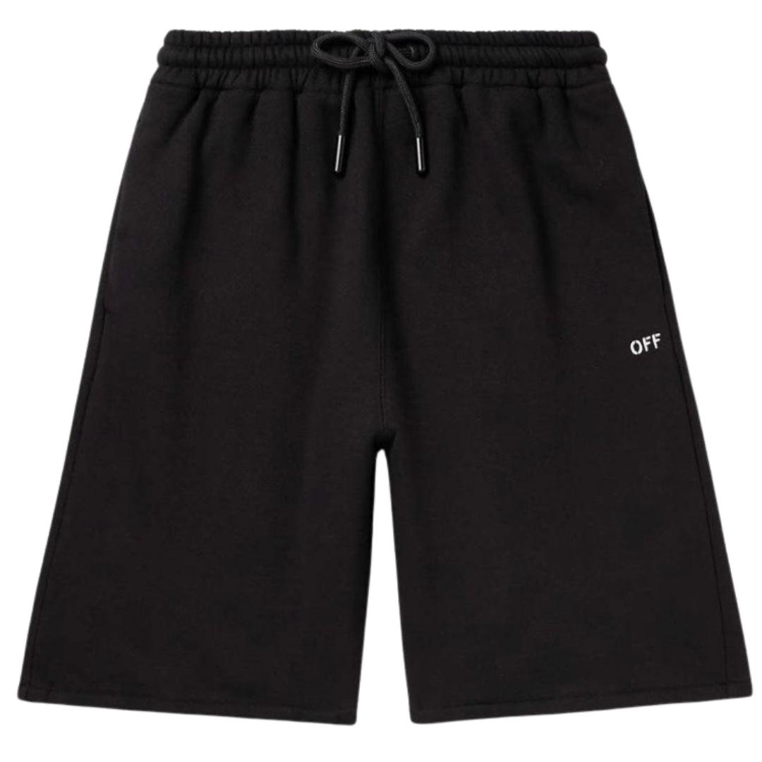 Off-white Off Stitch Skate Sweatshorts Zwart