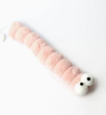 Inspire Select Interactive Cat Chew Toy Catnip Kick Stick Soft Plush Durable Kitty Kick Toy For Teeth Cleaning & Indoor Playing pink 14.57 2.36 In