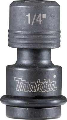 makita B-68454, 3/8 Zoll Vierkant - 1/4 Zoll Sechskant Bit-Adapter, inkl. Sicherungsstift und O-Ring