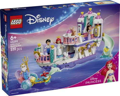 43299 LEGO DISNEY Princess Arielles Königliches Hochzeitsboot mit 7 Figuren