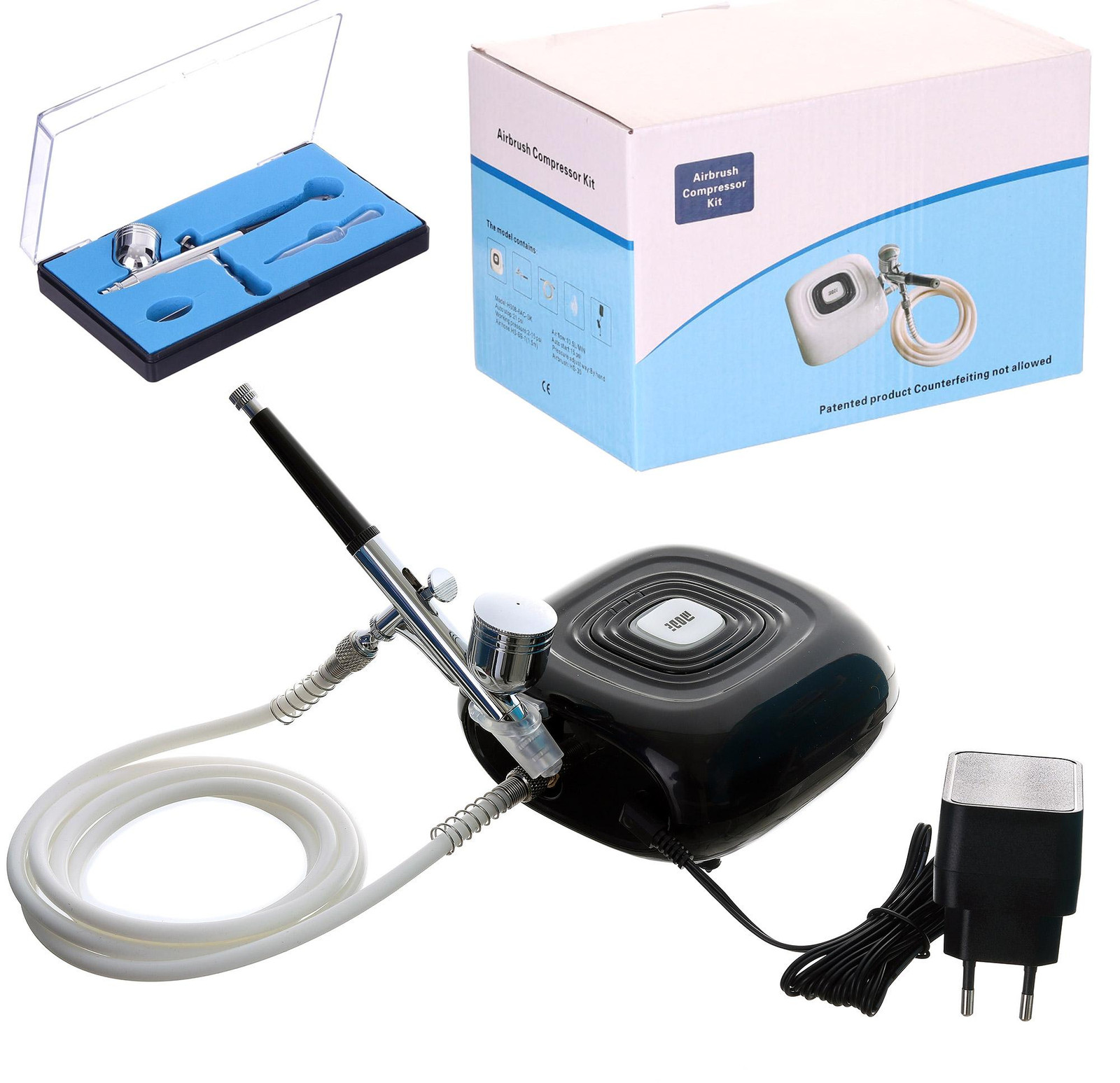 TC Technic Compressorset voor airbrush, auto, cosmetica en modelbouw