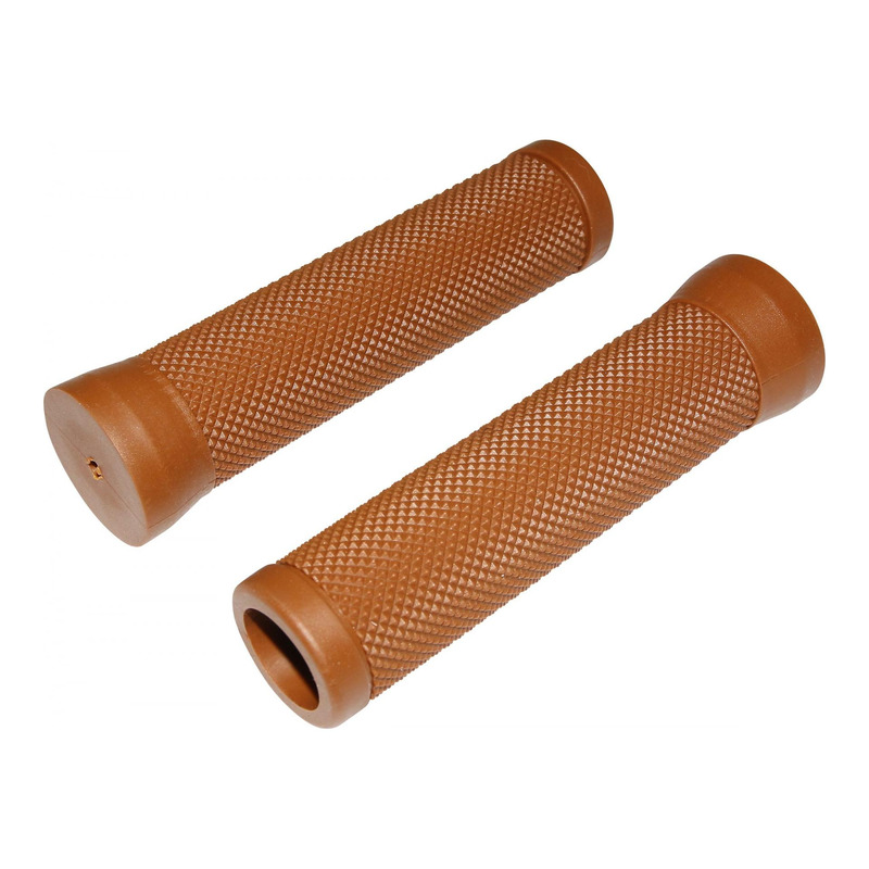 Poignées vintage Newton Caochoc marron 120 mm (paire)