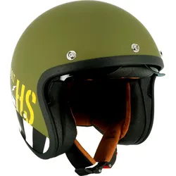 Helstons Thunderbolt, Jethelm - Oliv/Schwarz/Weiß/Gelb - XL