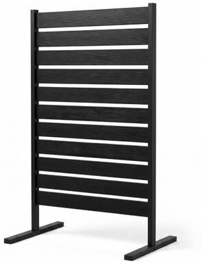 Costway Outdoor Privacy Screen Fence for Backyard Pool Lawn-Black