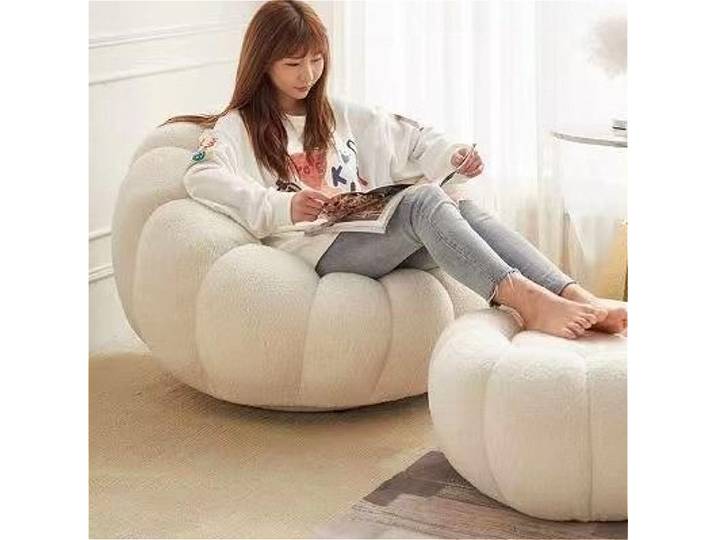 Canapé paresseux confortable en forme de citrouille, doux, de luxe, créatif, moderne, nordique, chambre à coucher, simple, décorations pour la maison