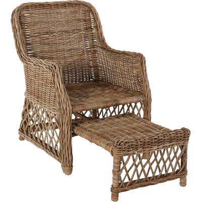 Rattanstuhl HOME AFFAIRE, grau, B:67cm H:91cm T:75cm, Stühle, Rattanstuhl, Handarbeit, Maße (B/T/H): (67/75/91)