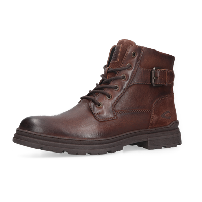 Schnürboots CAMEL ACTIVE, Herren, Gr. 42, wärmend, schoko, Leder, Schuhe Schnürboots, Schnürstiefelette, Workerboots mit Profilsohle