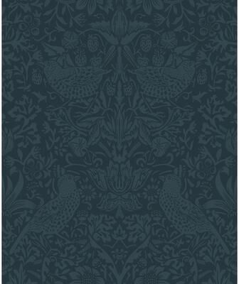NextWall Tonal Bird Garden Peel and Stick Wallpaper