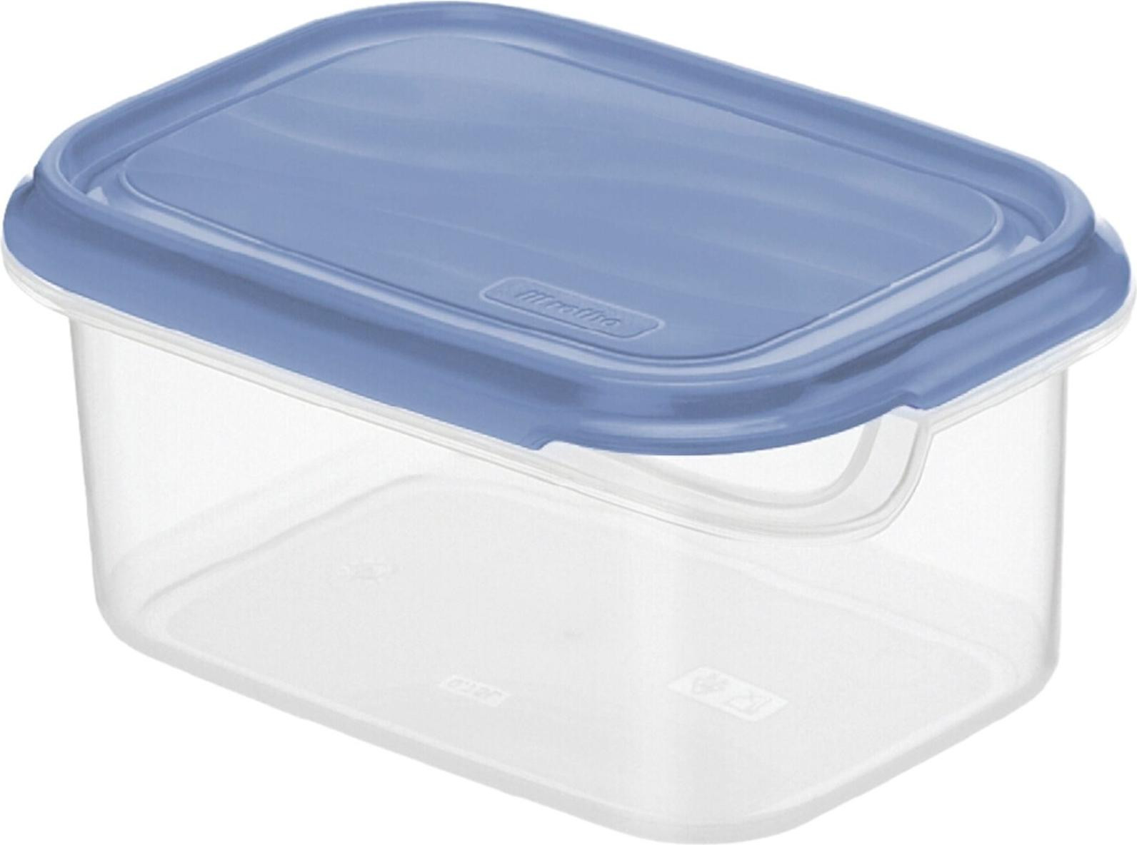 Rotho Container Vierkant Blauw Transparant 0,75 liter Kunststof