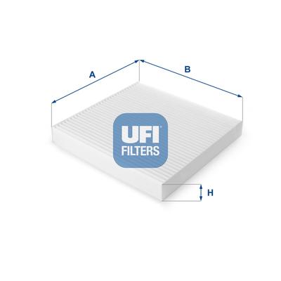UFI Filter, Innenraumluft 53.123.00 für HONDA