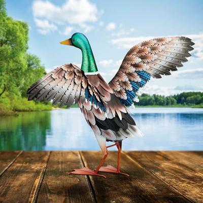 Regal Art & Gift - Drop Ship Mallard Duck Sculpture Multi Earth , Multi Earth