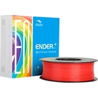 PLA+ Filament Red, 3D-Filament 1 kg, 1,75 mm, auf Rolle