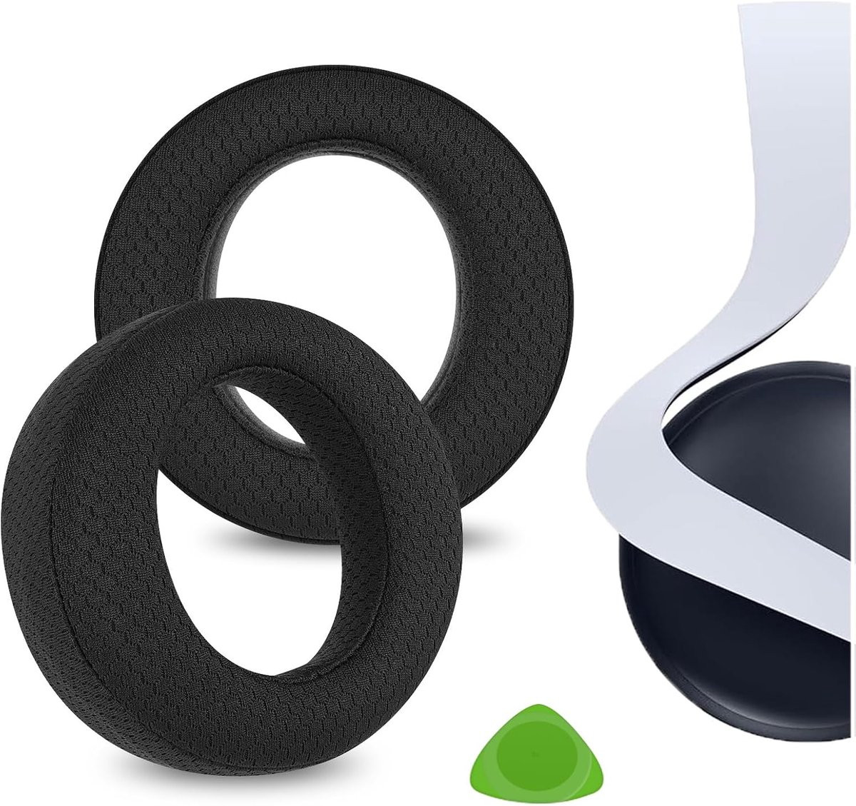 Comfortgaas oorkussens voor Sony PlayStation Pulse Elite hoofdtelefoon - Zwart