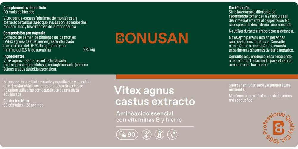 Bonusan Vitex Agnus Castus 90 Cápsulas