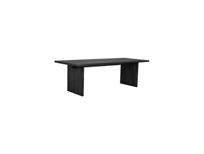Nachhaltiger Massivholz Esstisch „Emmet“ 240 x 95 cm Eiche Schwarz gebeizte Esche Rowico
