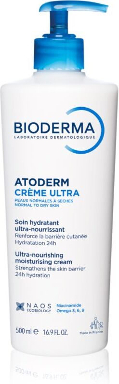 Bioderma Atoderm Créme Ultra nährende Hautcreme für normale bis trockene empfindliche Haut Nicht parfümiert 500 ml