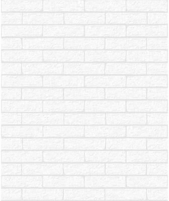 Seabrook Designs Off-White Limestone Brick Paintable Unpasted Wallpaper - 20.9 in. W x 33 ft. L