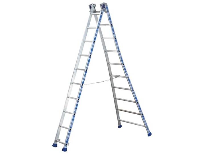 Tubesca - Echelle transformable 2 plans 6+6 échelons Haut. d'accès maxi 3\,82m - PLATINIUM
