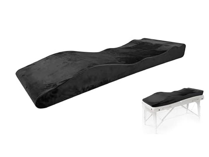 Abhpjuy Massagebett Topper Wimpernbett Wave Matratze 180x60 cm Welle Schaum, Ergonomische Foam für Kosmetikliege Massageliege Spa-Massage und Schönheitssalon (nur Matratze)