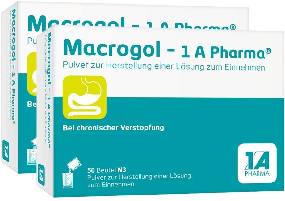 Macrogol comp-1A Pharma Macrogol - 1 A Pharma® Pulver 100stk
