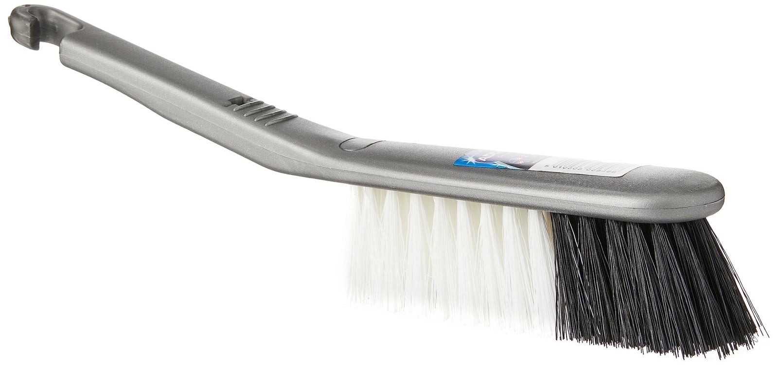 Dripio Handborstel met nylon borstelharen, metallic zilver, ovaal, 1 stuk