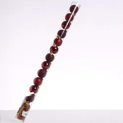 MARELIDA Christbaumkugel bruchfest D: 3cm glänzend matt glitzernd weinrot 14Stück f.Außen